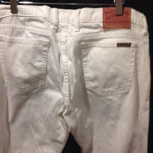 Lucky Brand Relaxed Cropped White Denim